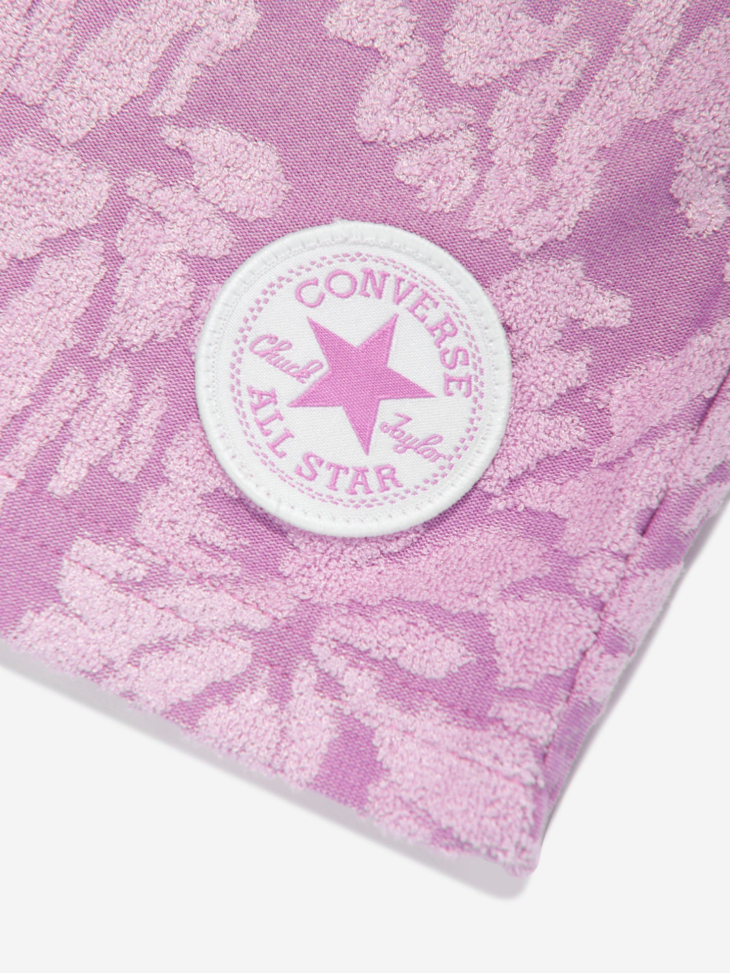 Converse 女童紫色花卉提花短裤