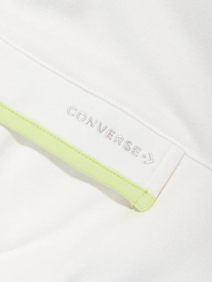Converse 女童半拉链宽松实用连帽衫（象牙色）