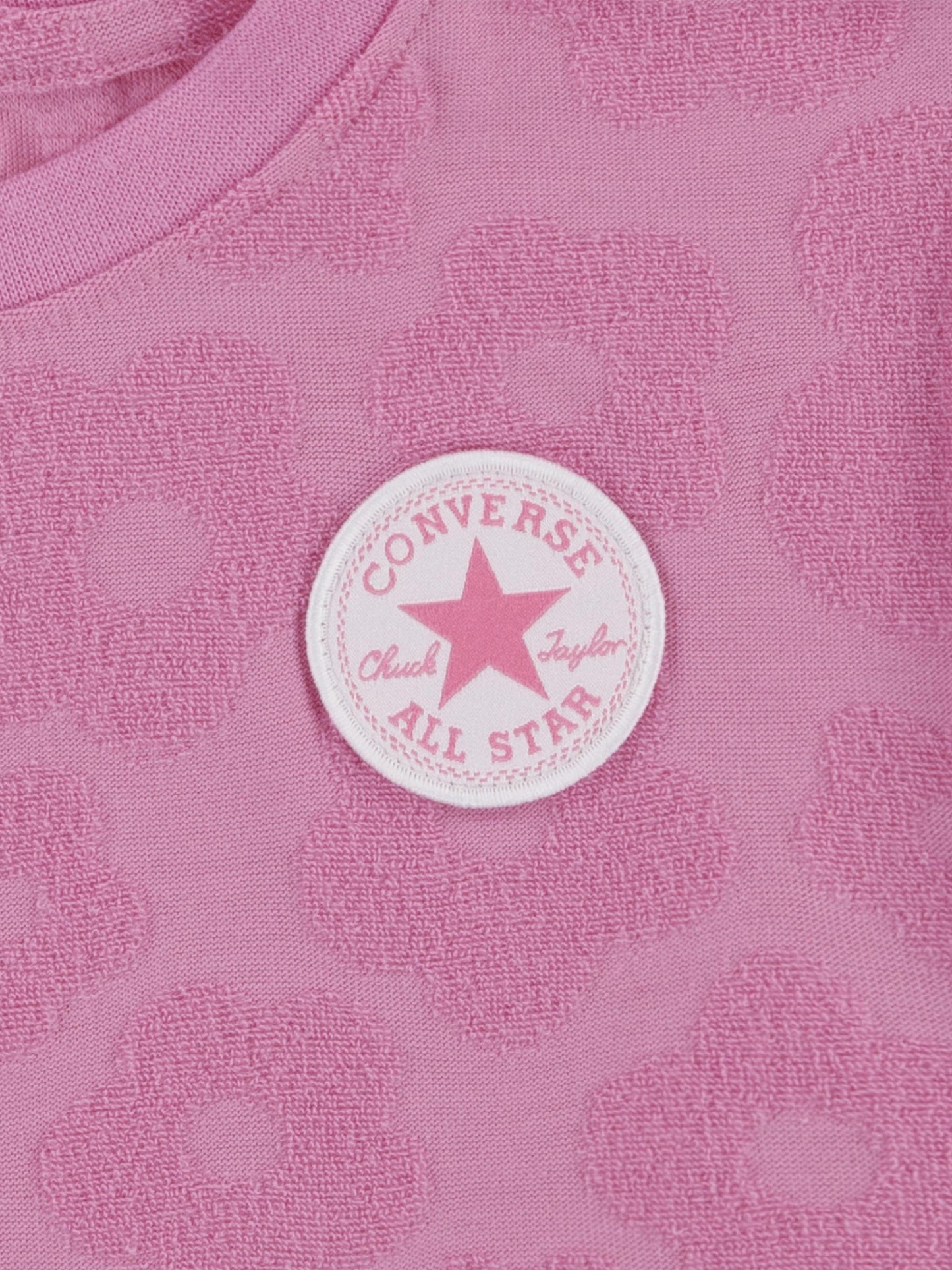 Converse 女童花卉提花短裤套装（粉色）