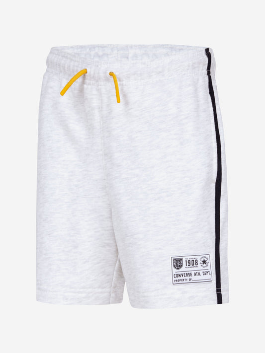 Boys Retro Side Stripe Shorts in Grey