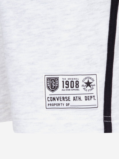 Boys Retro Side Stripe Shorts in Grey