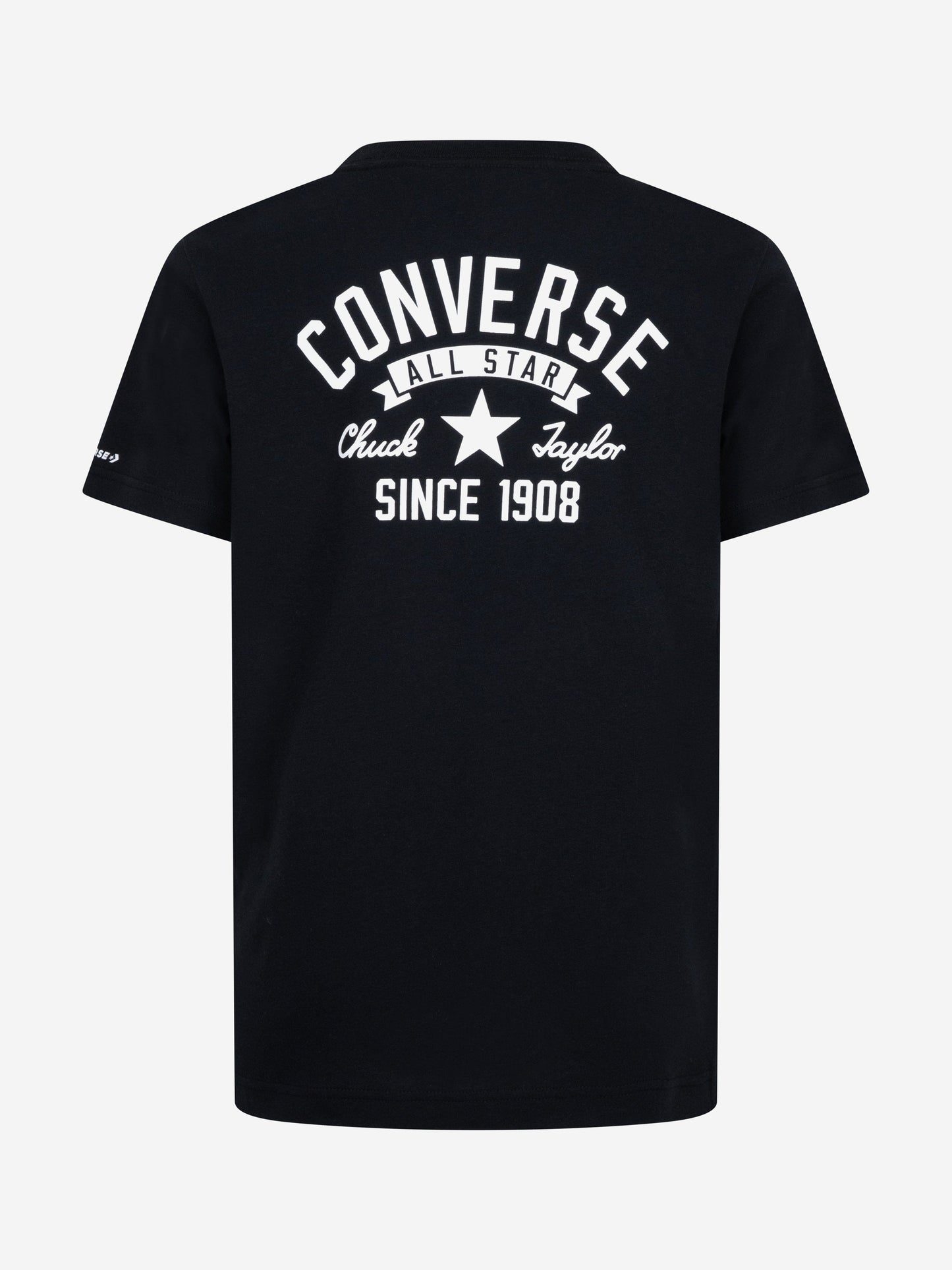 Boys Retro Front Back Logo T-Shirt in Black