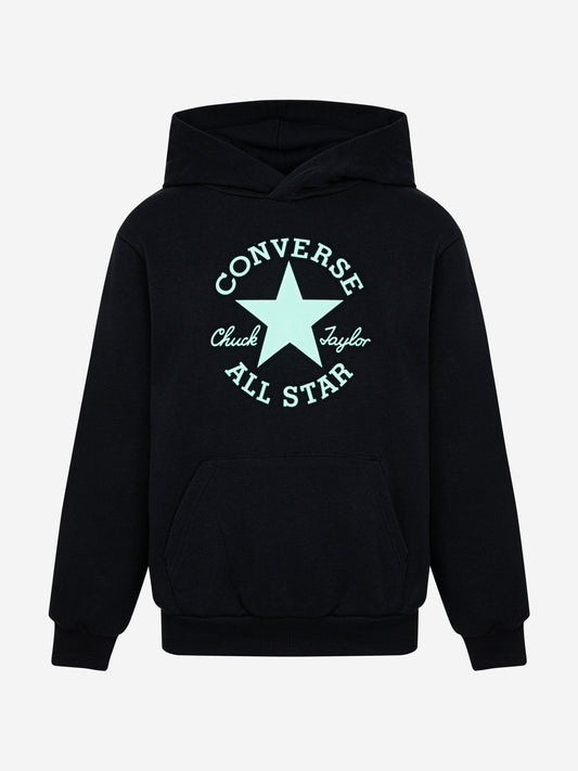 Boys Dissected Chuck Relaxed Fit Hoodie in Black
