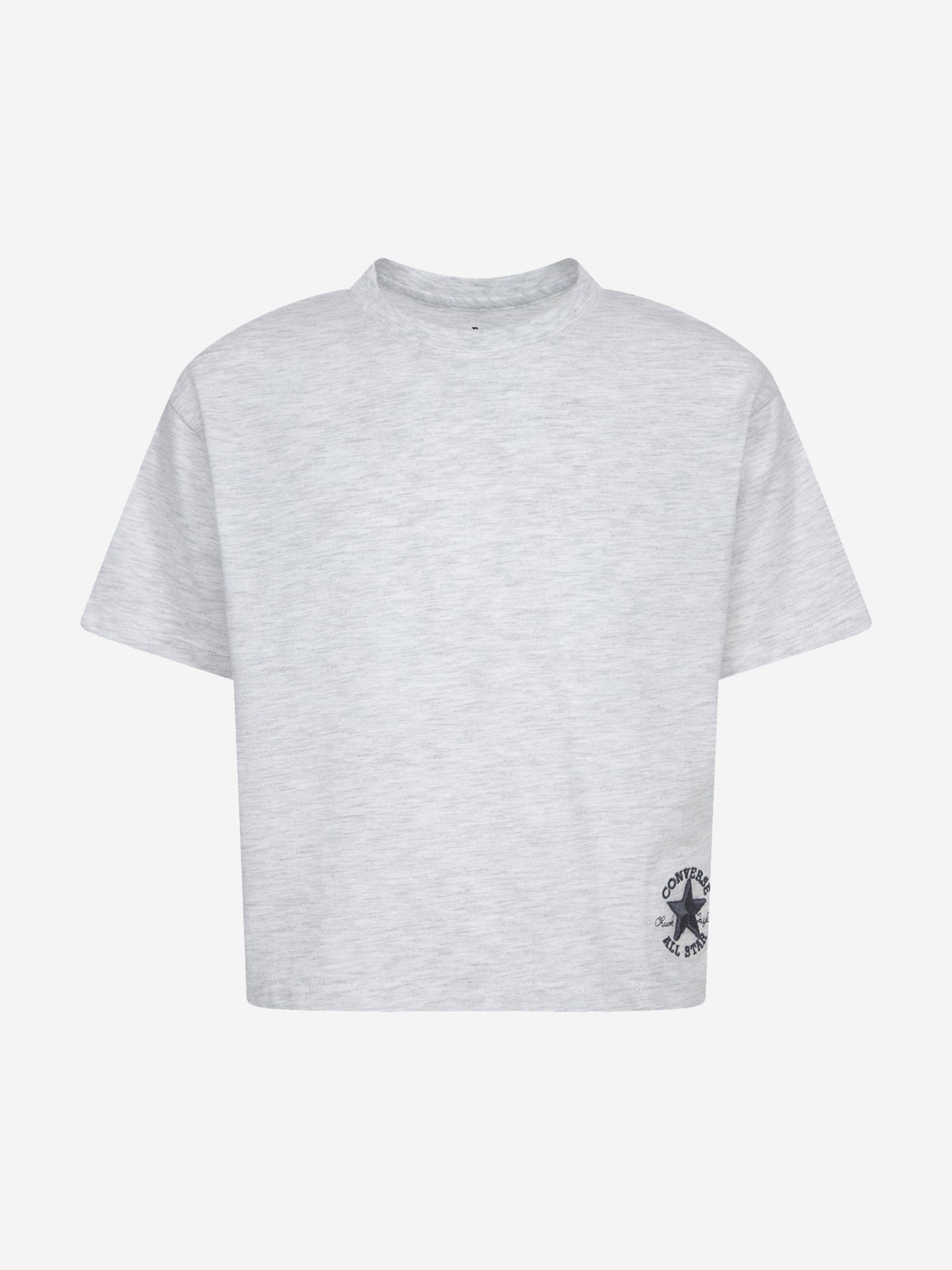 Girls Boxy T-Shirt and Leggings Set in Grey