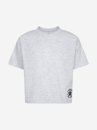 Girls Boxy T-Shirt and Leggings Set in Grey