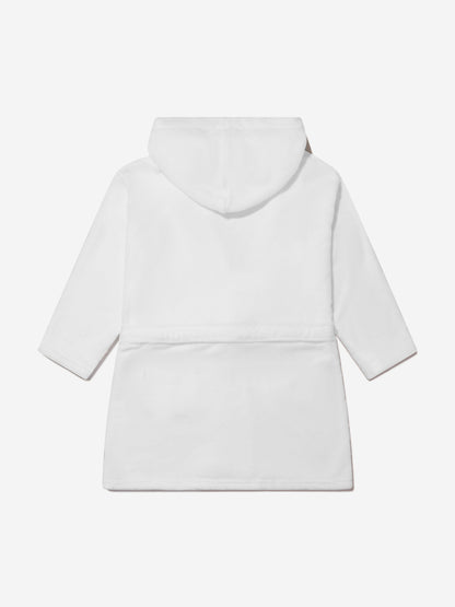 Cotton and Company 女婴有机棉皇冠平纹细布浴袍和毛巾套装