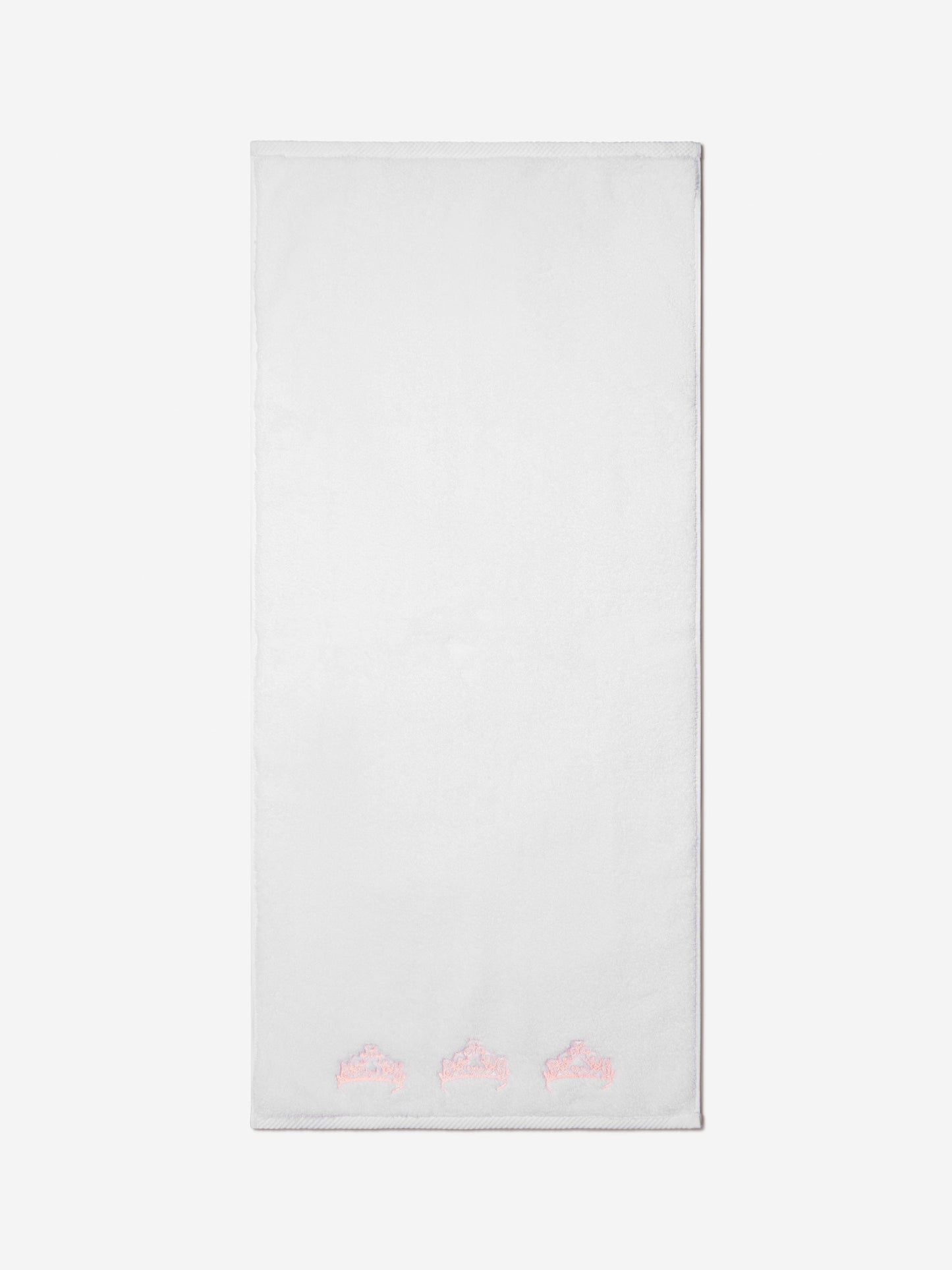 Cotton and Company 女婴有机棉皇冠平纹细布浴袍和毛巾套装