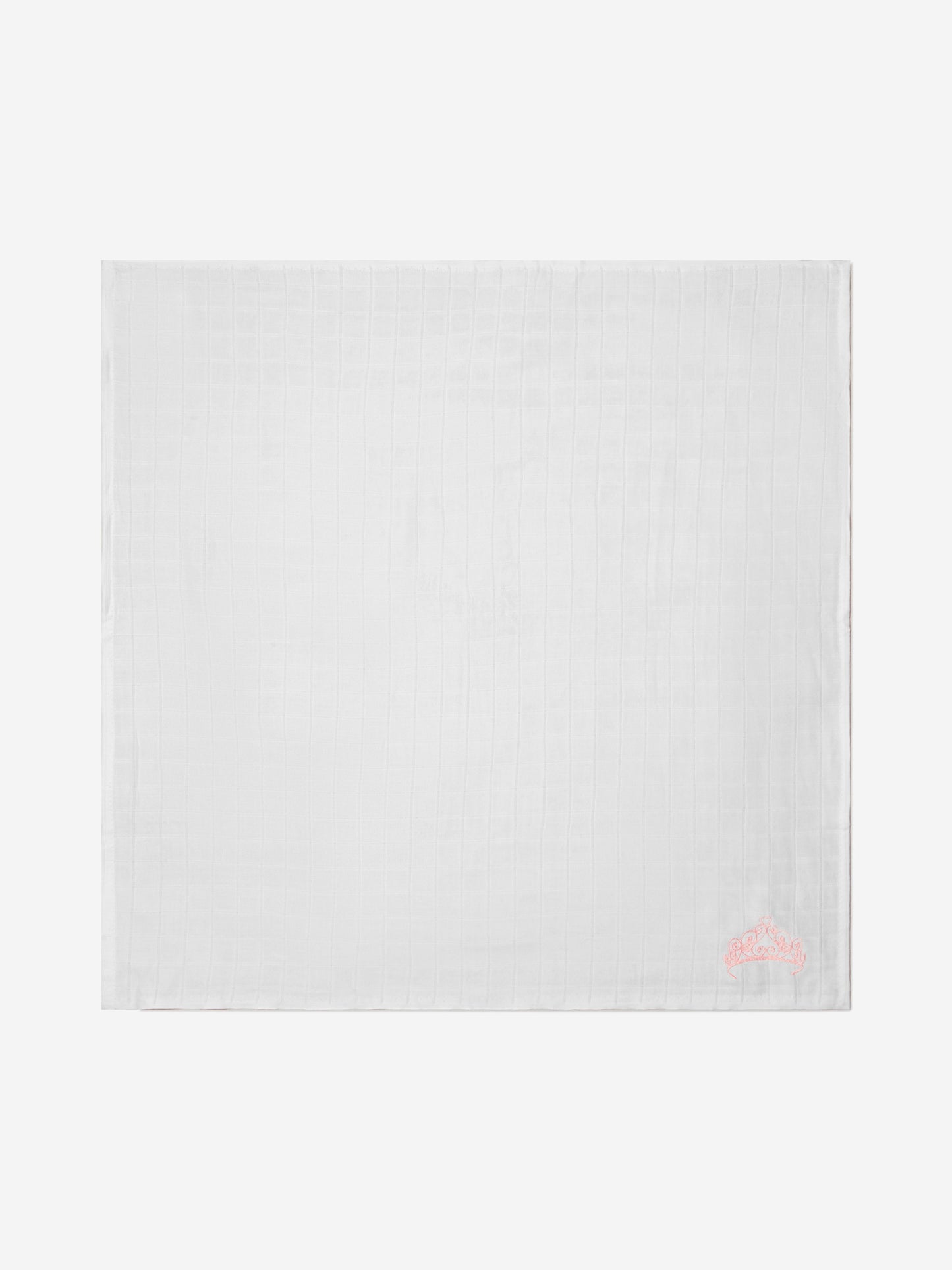 Cotton and Company 女婴有机棉皇冠平纹细布浴袍和毛巾套装