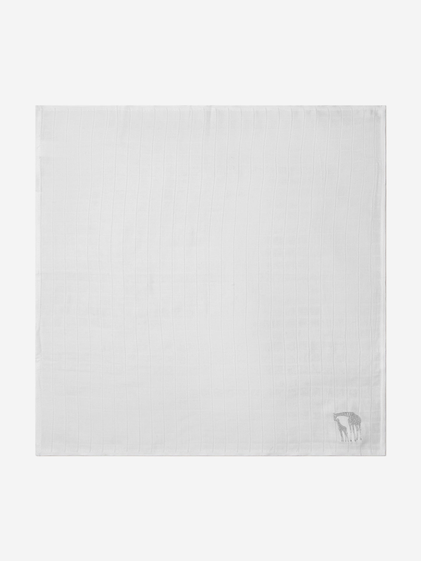 Cotton and Company 婴儿男女通用有机棉长颈鹿平纹细布浴袍和毛巾套装