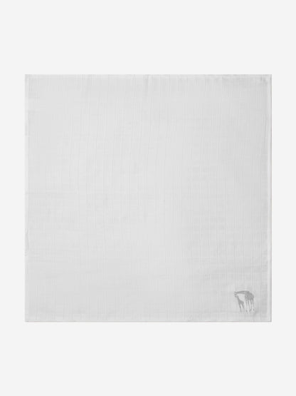 Cotton and Company 婴儿男女通用有机棉长颈鹿平纹细布浴袍和毛巾套装