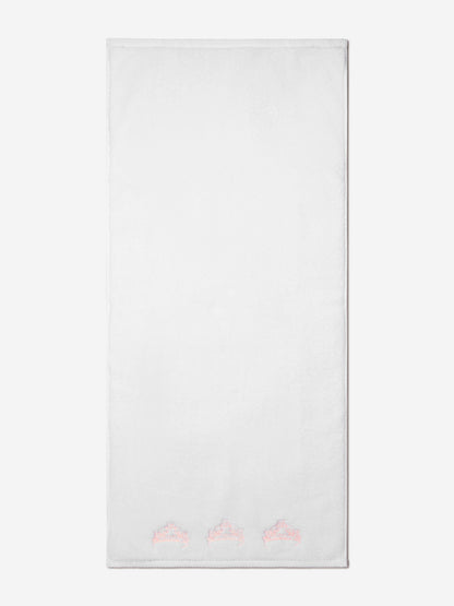 Cotton and Company 女童有机棉平纹细布和棉质皇冠毛巾套装