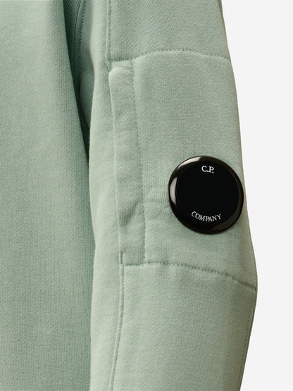 CP Company 男孩绿色徽标运动衫
