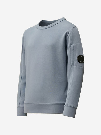 CP Company 男孩灰色徽标运动衫