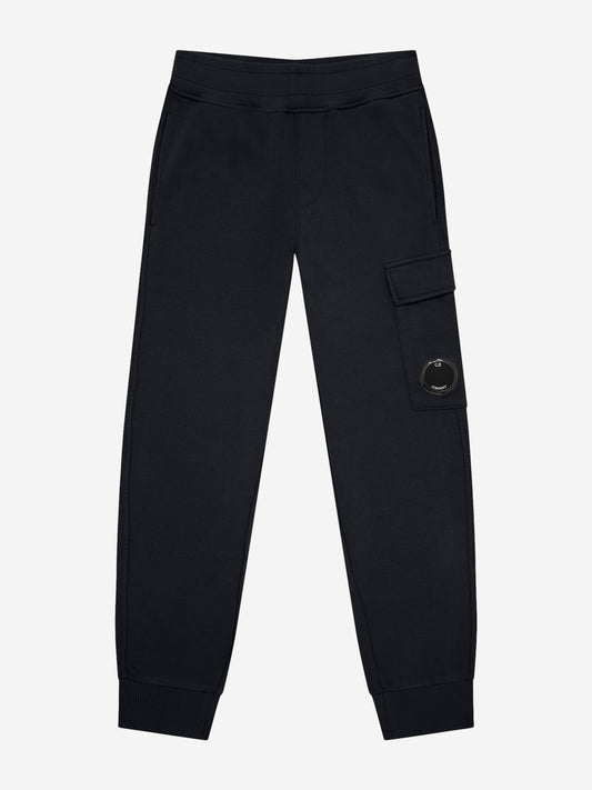 CP Company 男童黑色工装慢跑裤