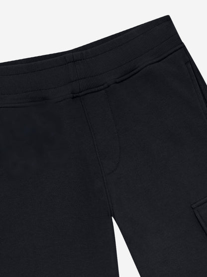 CP Company 男童黑色工装慢跑裤