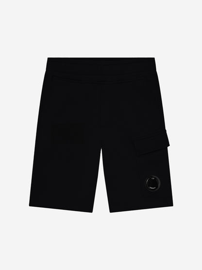 CP Company 男童黑色工装短裤