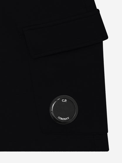 CP Company 男童黑色工装短裤