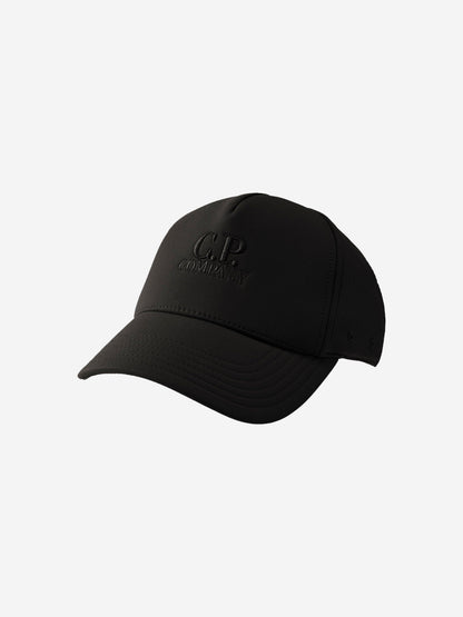 CP Company 男童黑色徽标帽