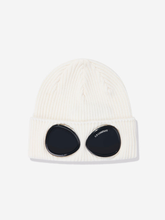 CP Company 男童象牙色护目镜便帽