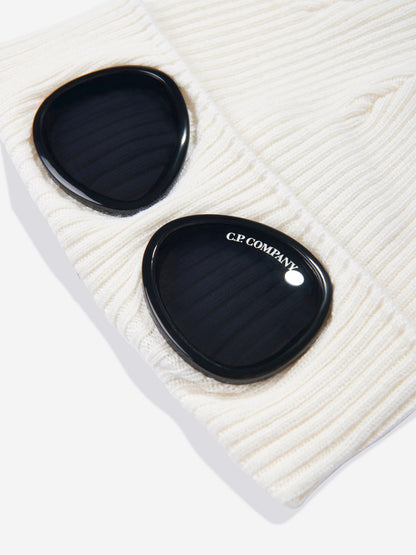 CP Company 男童象牙色护目镜便帽