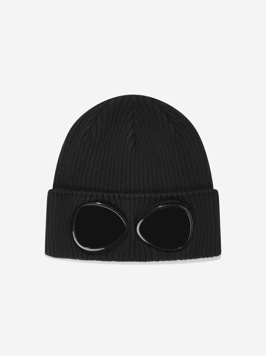 CP Company 男孩黑色护目镜便帽