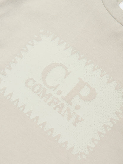 CP Company 男孩绿色徽标 T 恤