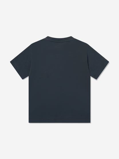 CP Company 男童海军蓝徽标 T 恤