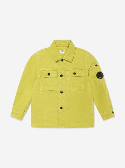 CP Company 男孩品牌绿色衬衫