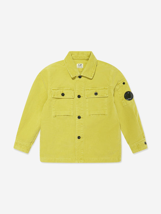 CP Company 男孩品牌绿色衬衫