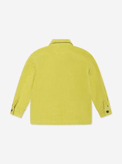 CP Company 男孩品牌绿色衬衫