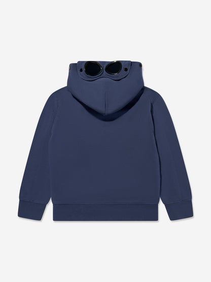 CP Company 男童海军蓝徽标连帽衫