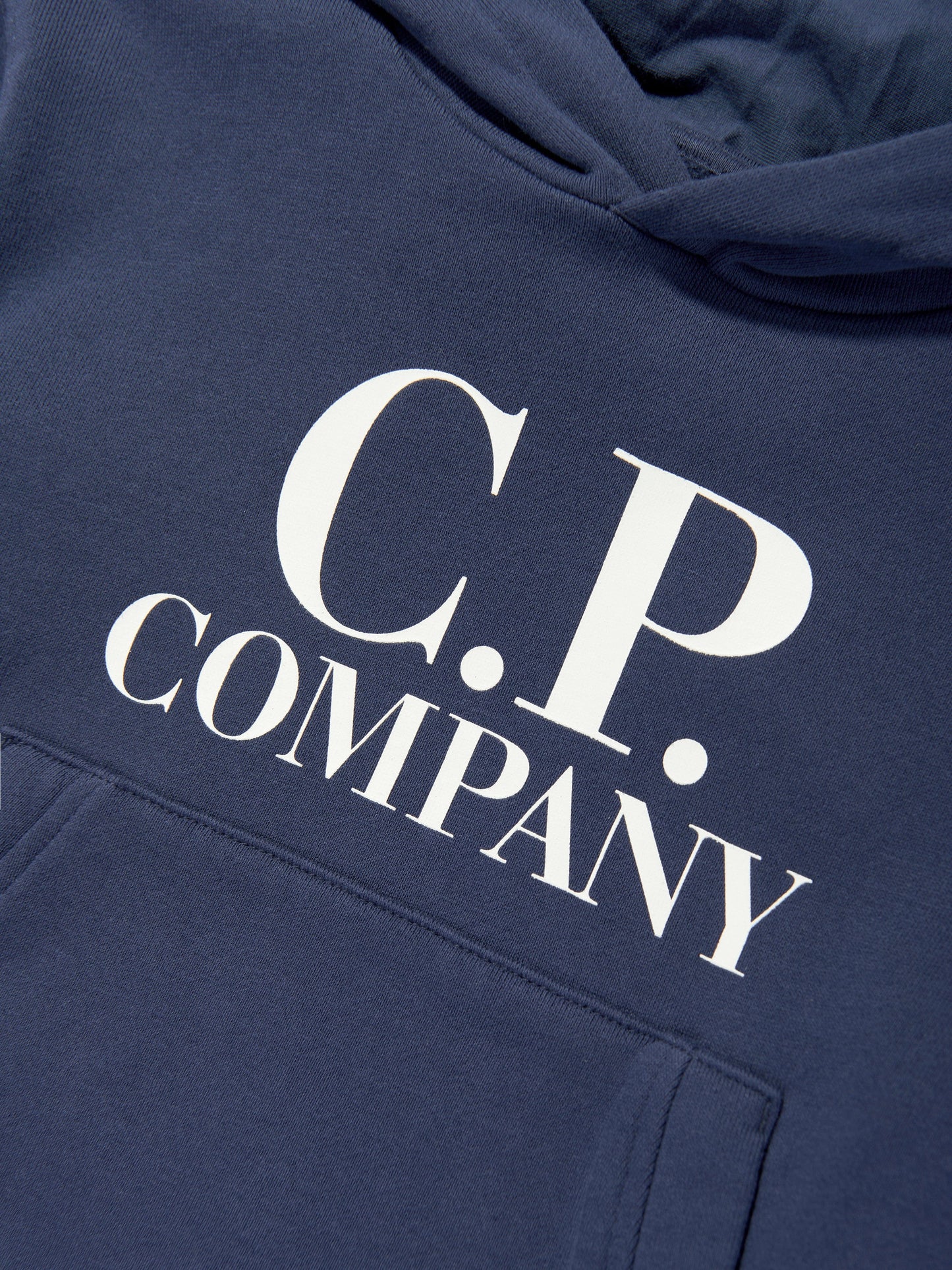 CP Company 男童海军蓝徽标连帽衫