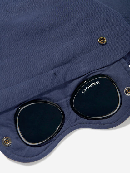 CP Company 男童海军蓝徽标连帽衫