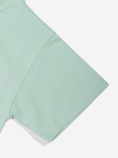 CP Company 男孩绿色徽标 T 恤