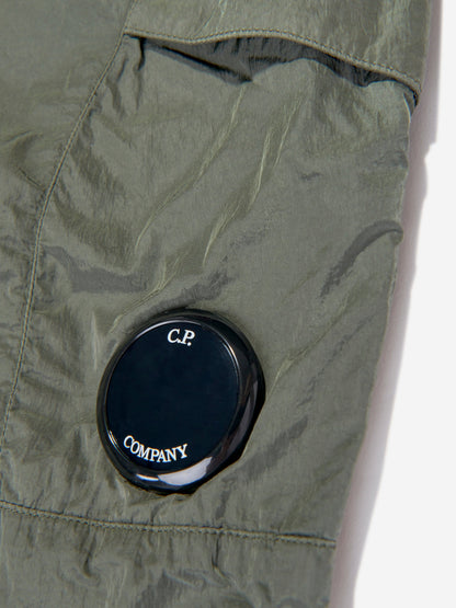 CP Company 男童绿色工装裤