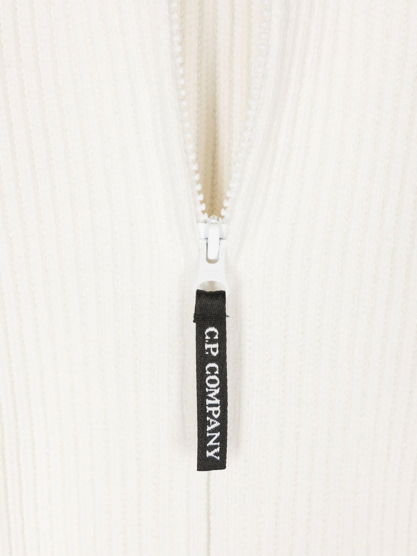 CP Company 男童象牙色拉链针织上衣