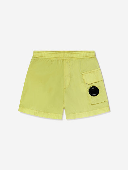 Boys Lens Pocket Swim Shorts in Green