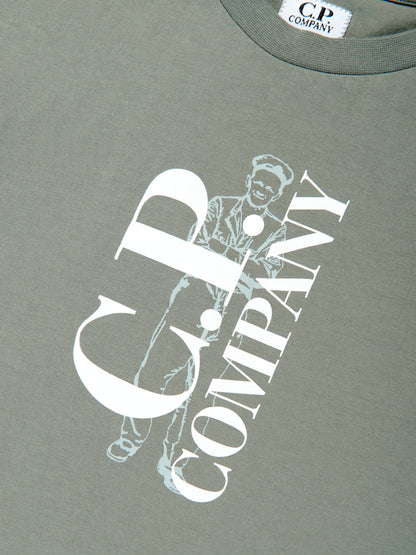Boys Logo T-Shirt in Green