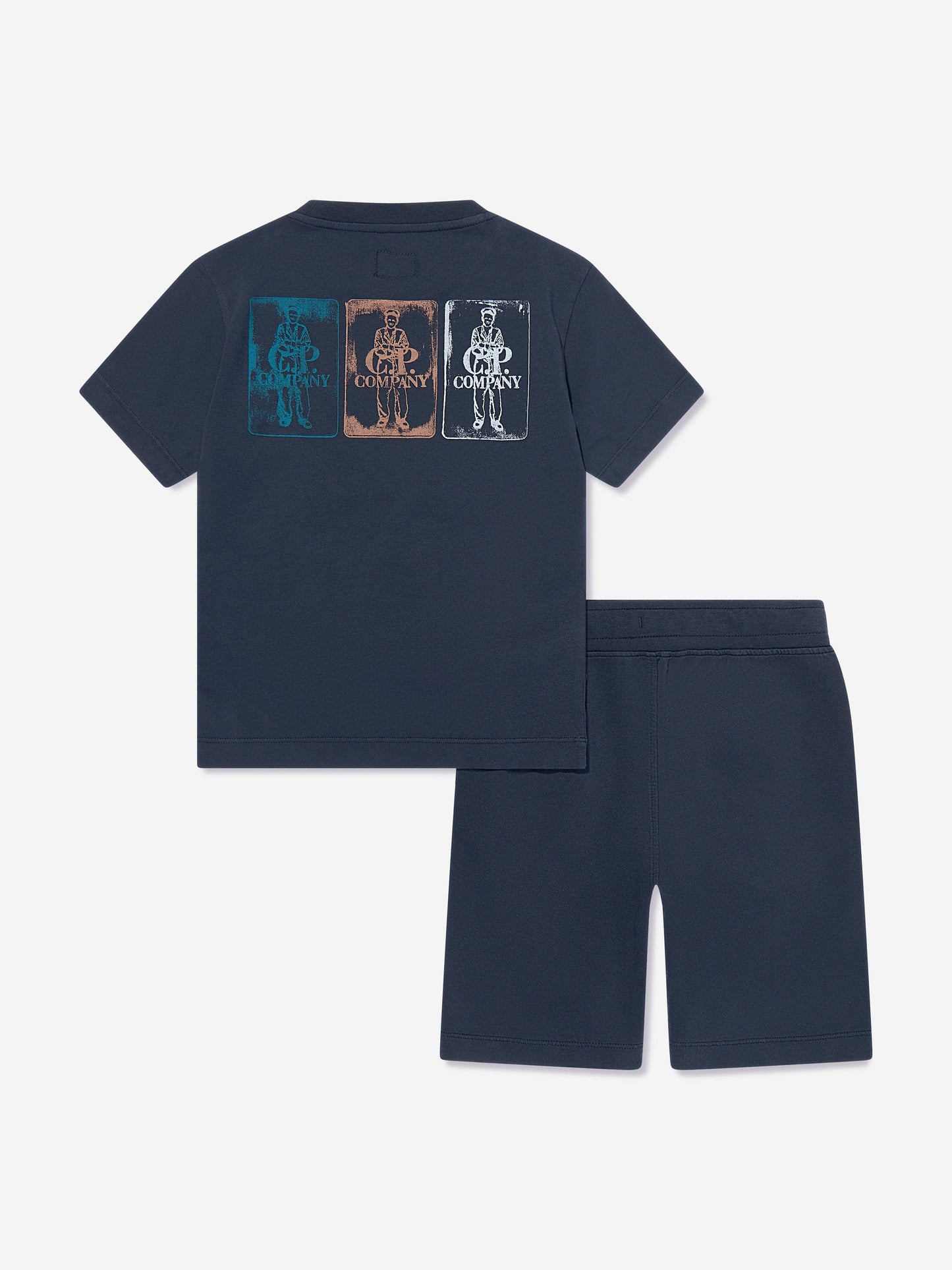 Boys Logo Short Set in Navy