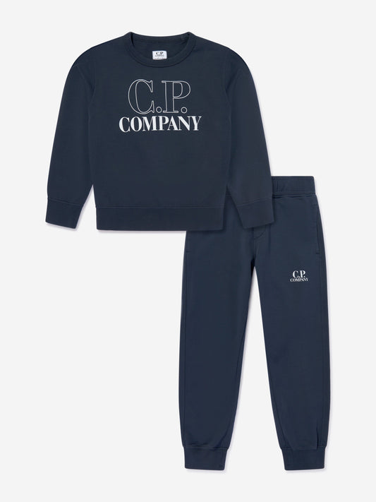 Boys Logo Tracksuit in Navy