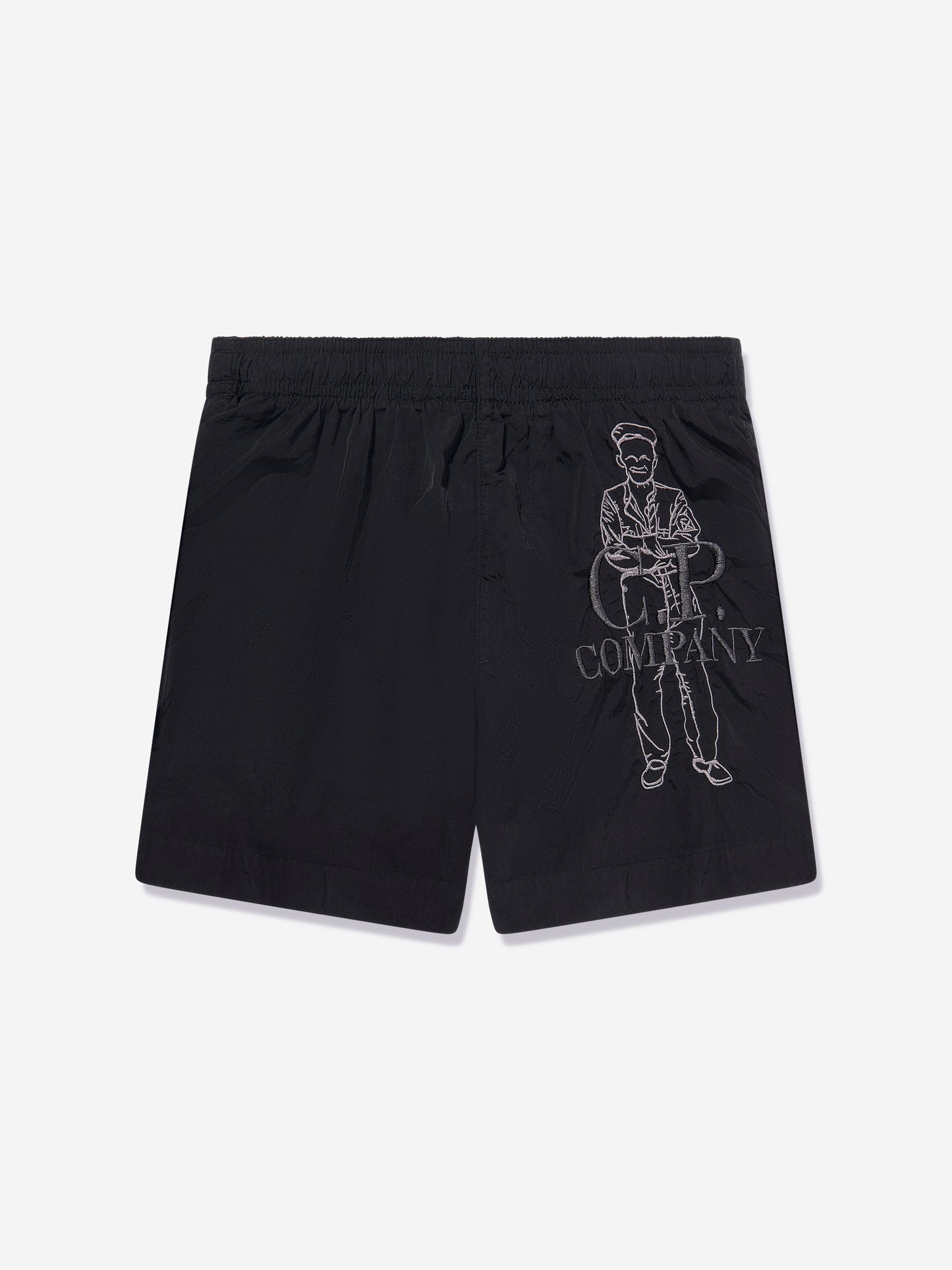 Boys Logo Swim Shorts in Black