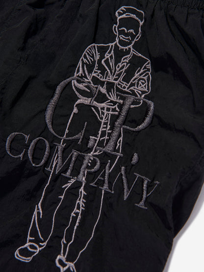 Boys Logo Swim Shorts in Black