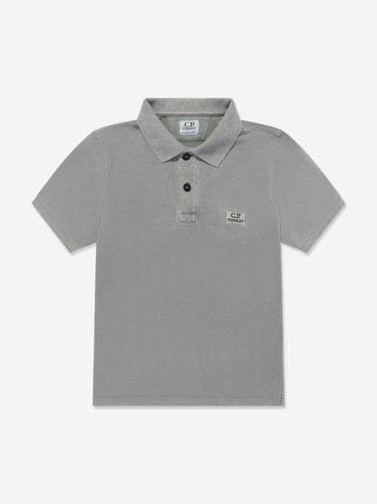 Boys Logo Polo Shirt in Green