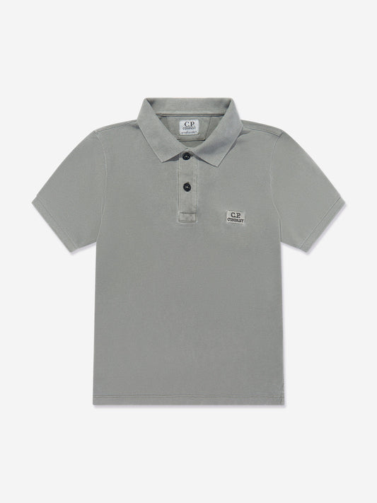 Boys Logo Polo Shirt in Green