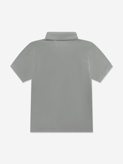 Boys Logo Polo Shirt in Green
