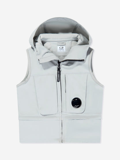 Boys Hooded Gilet in Grey