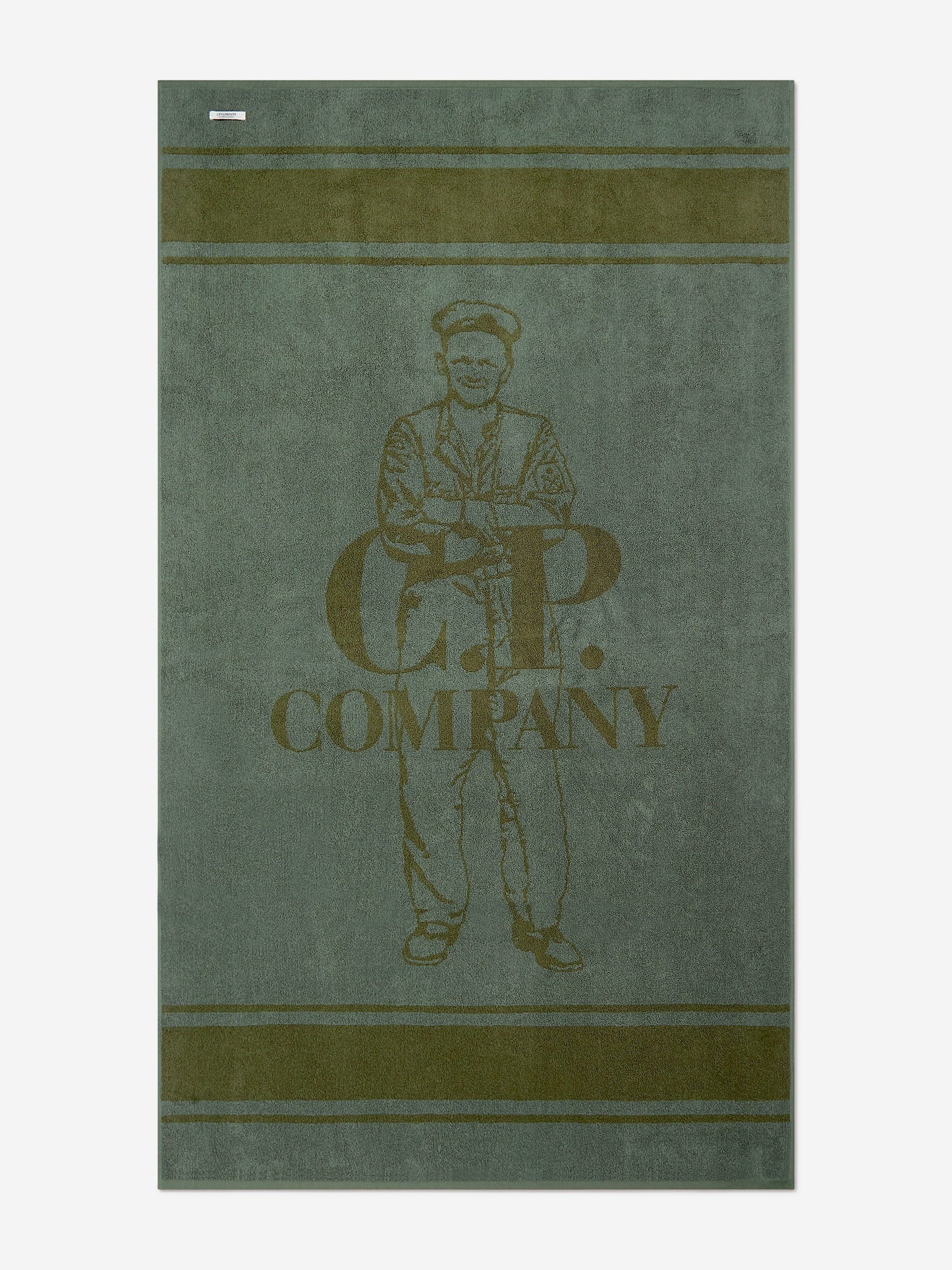 Boys Logo Beach Towel in Green (188 x 92cm)