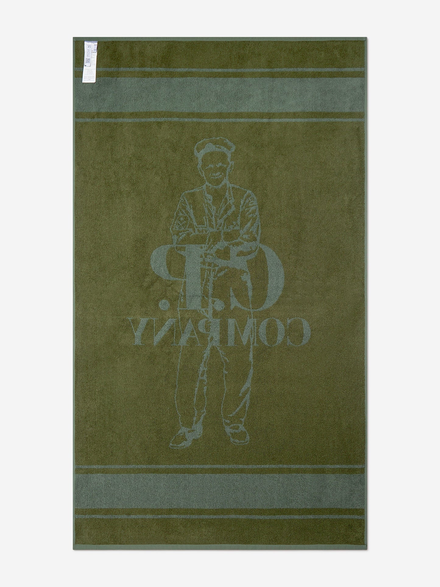 Boys Logo Beach Towel in Green (188 x 92cm)