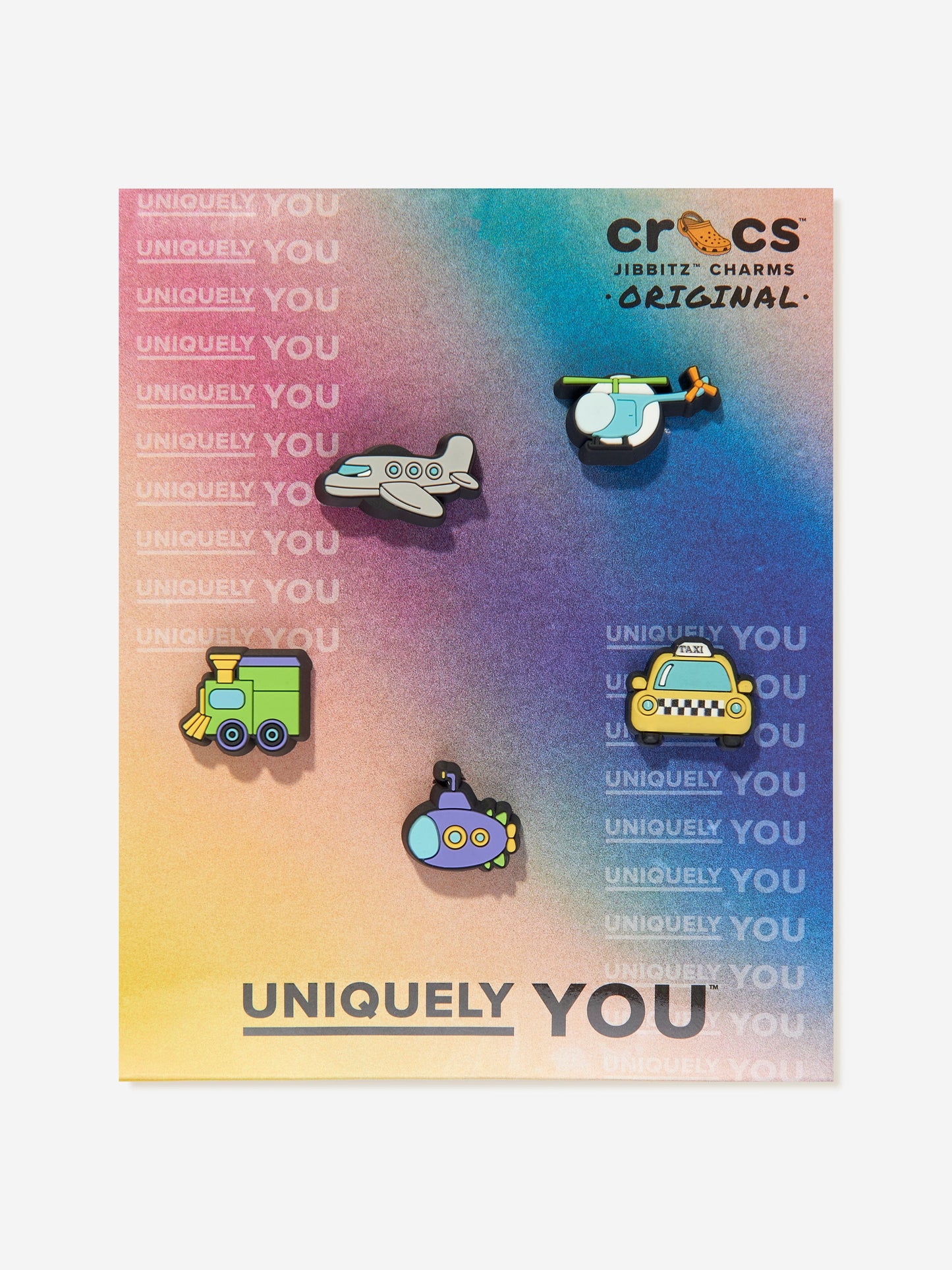 Crocs 儿童 Tiny Vehicles Jibbitz™ 饰物 5 件装（多色）