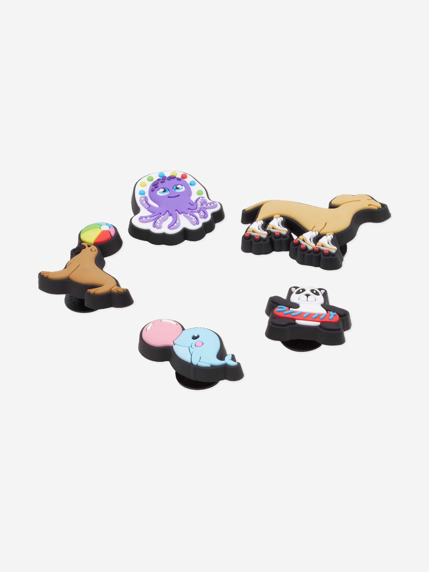 Crocs 儿童趣味动物朋友 Jibbitz™ 饰品 5 件装（多色）